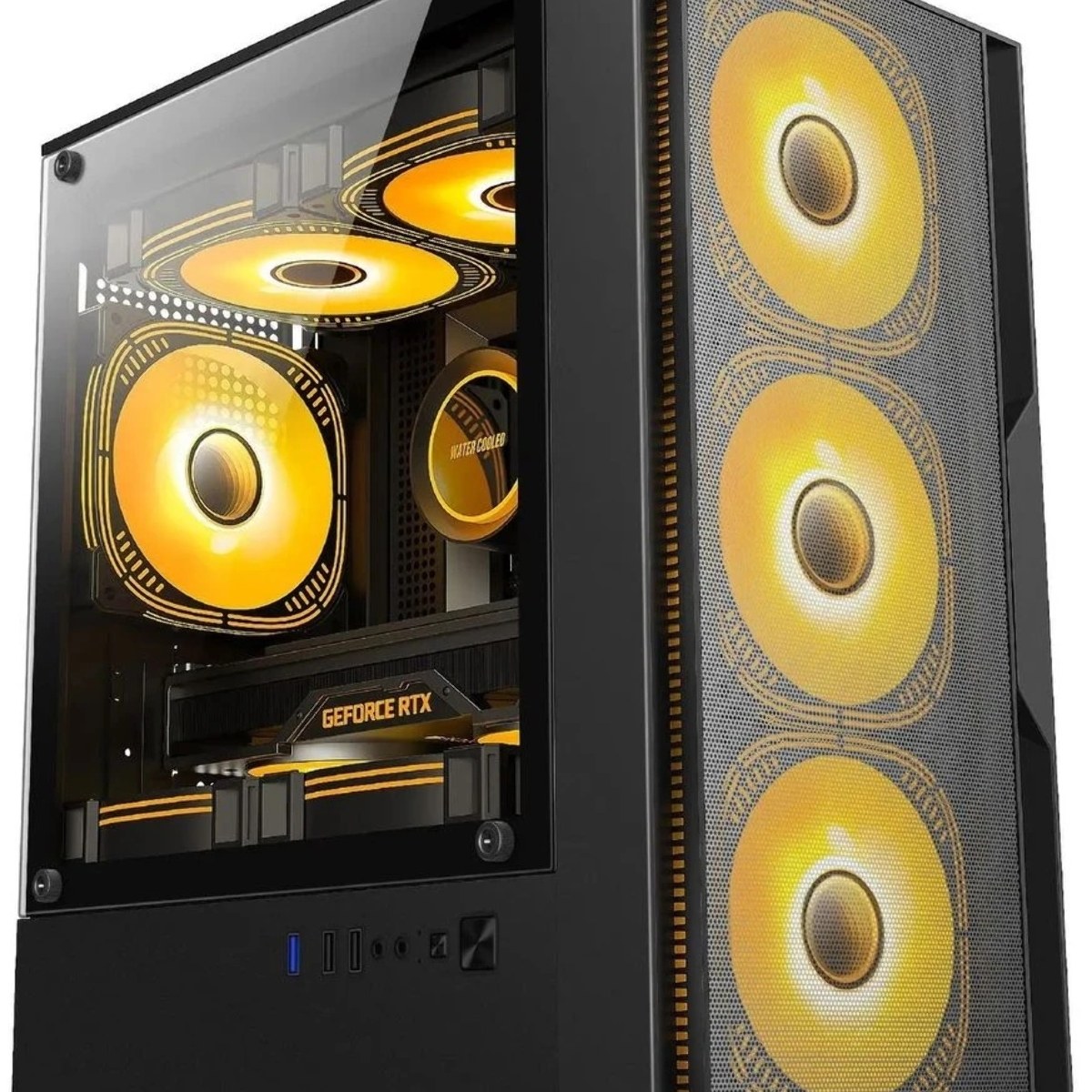 Компьютерный корпус Accord ACC-ZCU1B черный без БП mATX 3x120мм 1xUSB3.0 1xUSB3.1 audio