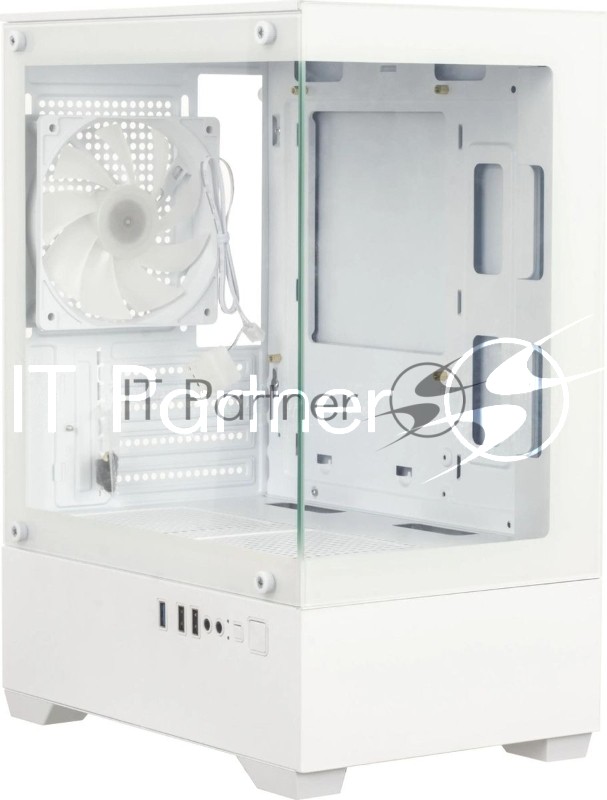 Компьютерный корпус Accord ACC-ZCU2W белый без БП mATX 1x120мм 1xUSB 3.0 1xUSB3.1 audio
