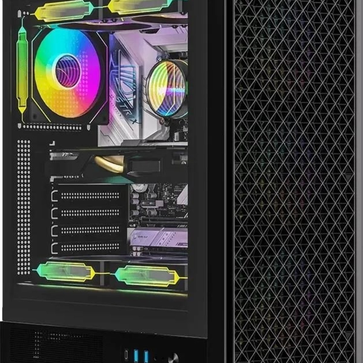 Компьютерный корпус Aerocool/Formula MANA DYNAMIC черный без БП ATX 6x120мм 2xUSB 3.0 1xUSB3.1 audio bott PSU