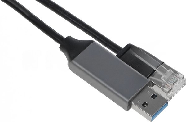 Кабель Buro BU-USB-A-LAN1000-2m USB A (m) RJ-45 (m) 2м черный (пакет)