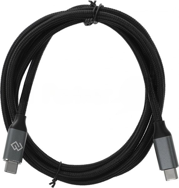 Кабель Digma D-Type-C-USB3.2-1.5m D-TYPE-C-USB3.2-100W-4K-1.5M 1.5м черный