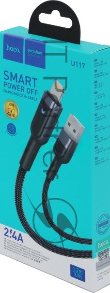 Кабель Hoco U117 IP(01481) 1м черный