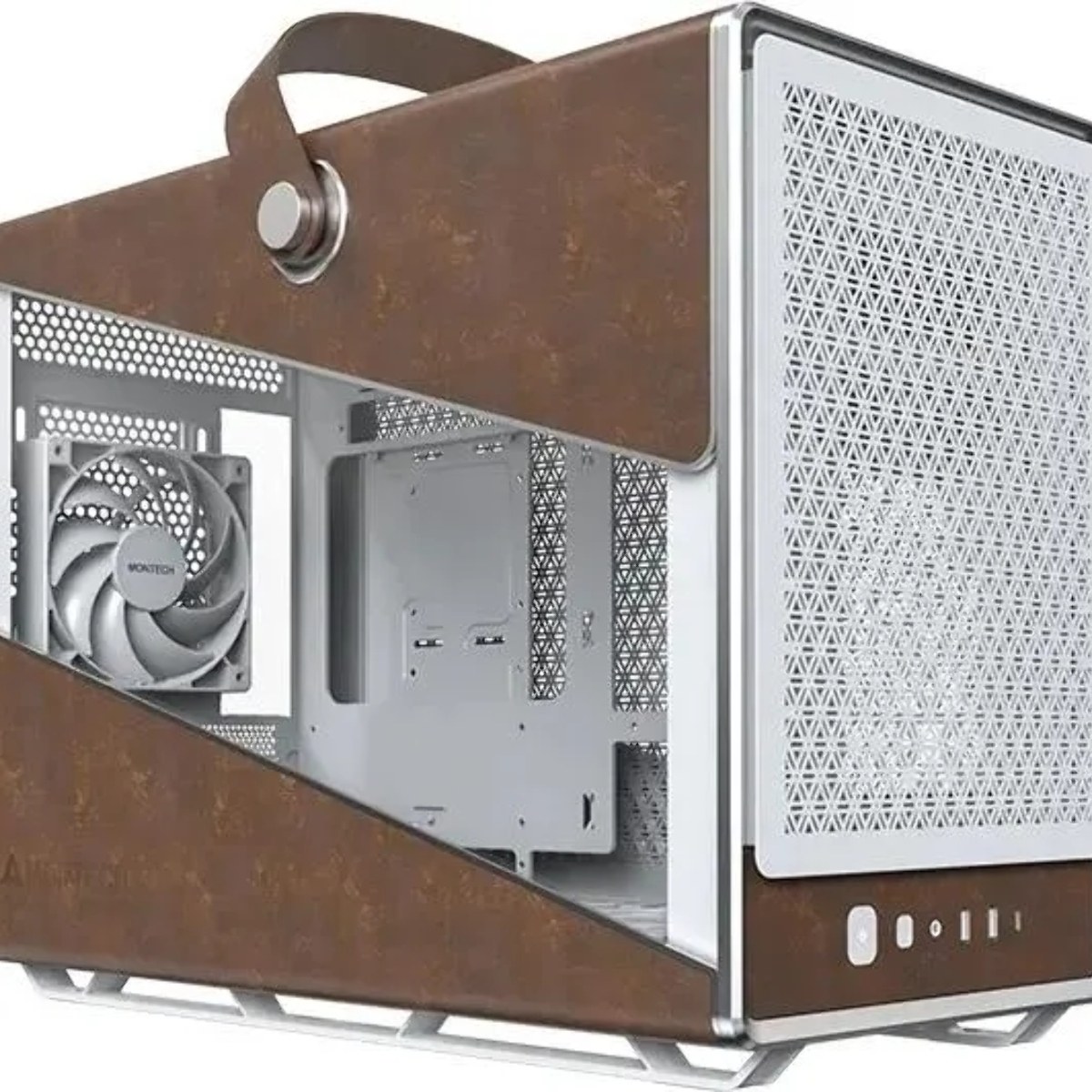 Компьютерный корпус Montech Heritage PRO (W) белый без БП mATX 5x120мм 2x140мм 2xUSB3.0 audio bott PSU