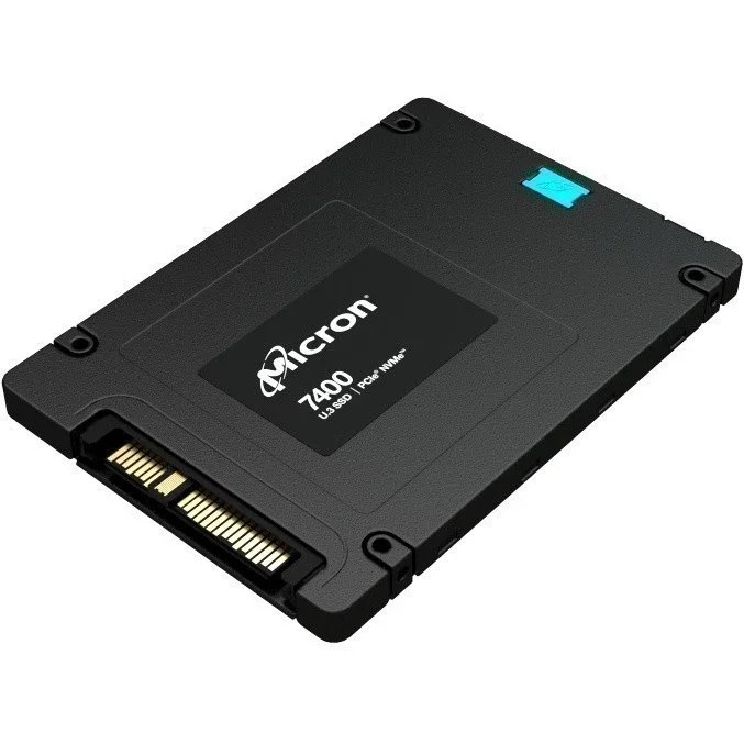 Накопитель SSD Micron 7400 Max, 3.2Tb, U.3, 2.5", NVMe, R/W 6600/3500