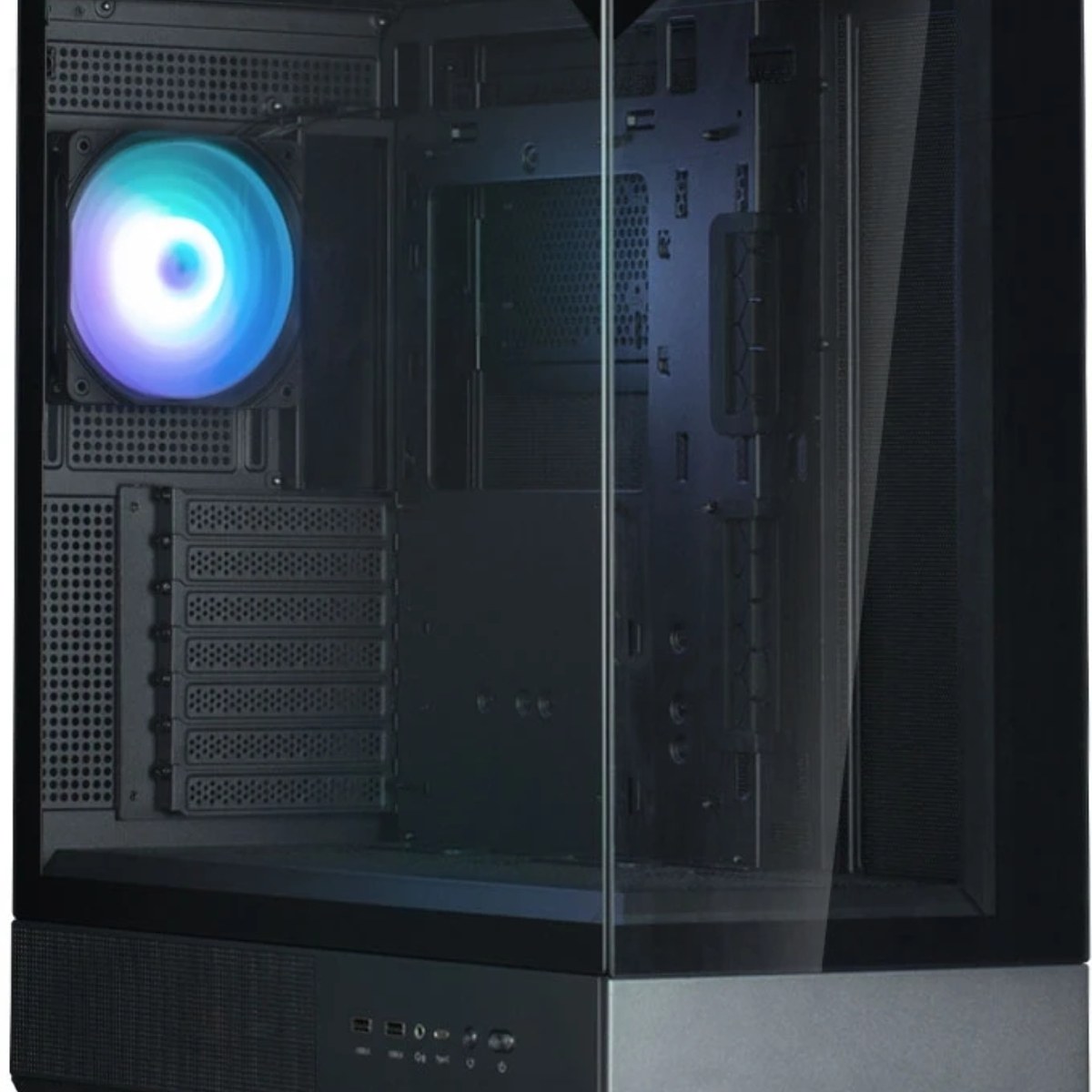 Компьютерный корпус ZALMAN P40 Prism, ATX, черный, WINDOW, 2x3.5", 3x2.5", 1xUSB TYPE-C, 2xUSB 3.0, REAR 1x120мм ARGb