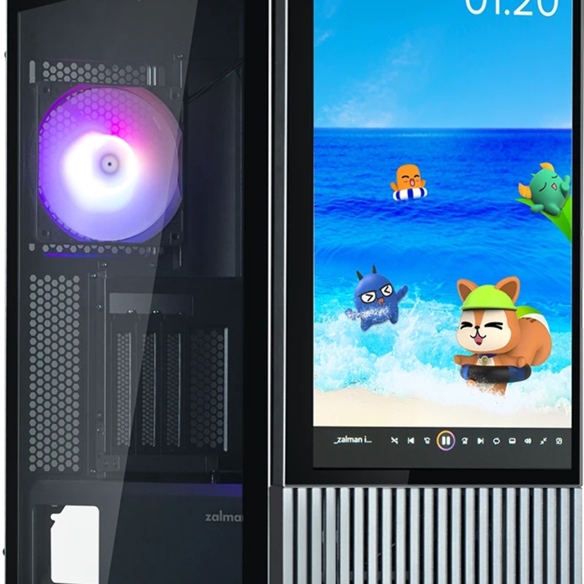 Компьютерный корпус Zalman Z10 DS без БП черный