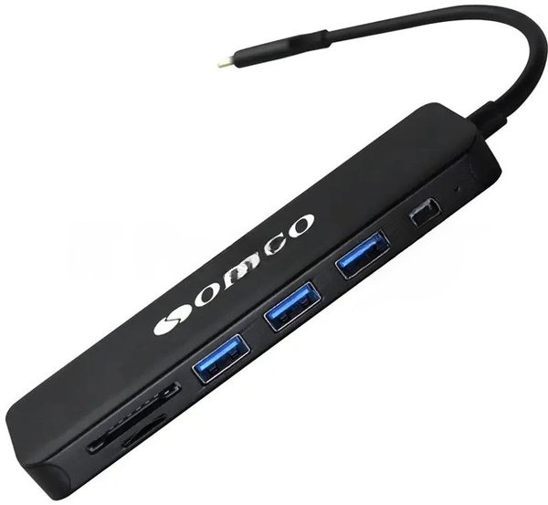 USB-концентратор ORIGO OU3340PD, USB-C, 3xUSB 3.0/USB Type-C/PD 3.0/HDMI/SD/TF/microSD, USB Type-C