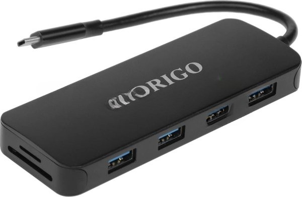 Док-станция ORIGO OU3390SNPD/B1, USB 3.0, USB 3.0/USB Type-C/RJ-45/HDMI/VGA/SD/TF/microSD/3.5мм, USB