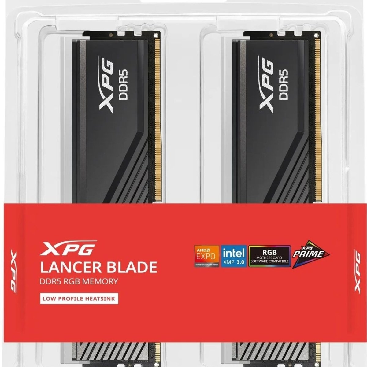 Оперативная память XPG Lancer Blade, DDR5, 32GB (2x16GB), 6000MHz, CL34, DIMM, с радиаторами, RGB, черный