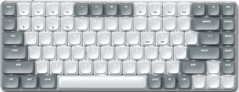 Клавиатура Satechi SM1 Slim Light гибридная, USB Type-A, Bluetooth, радиоканал, белый