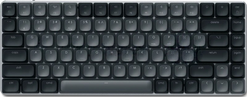 Клавиатура Satechi SM1 Slim Dark гибридная, USB Type-A, Bluetooth, радиоканал, чёрный