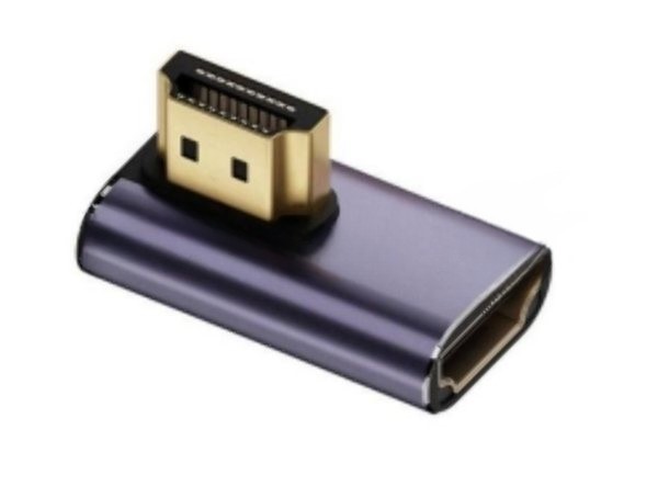 Переходник HDMI угловой папа-мама вправо