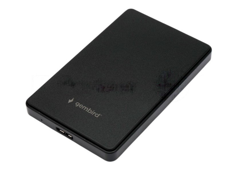 Внешний корпус USB 3.0 для 2.5" HDD/SSD Gembird EE2-U3S-40, порт MicroB, SATA III, пластик, черный, коробка