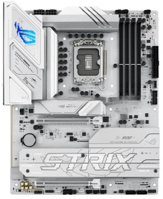 Материнская плата ASUS ROG STRIX B860-A GAMING WIFI, LGA1851, Intel B860, 4xDDR5, 4xSATA, 4xM.2, 2xPCIe 5.0 x16, 1xDP, 1xHDMI, 1x2.5Gb LAN, Wi-Fi, Bluetooth, 4xUSB 2.0, 2xUSB 3.2 Gen 1, 3xUSB 3.2 Gen 2, 1xUSB 4, 2xUSB-C, 3x3.5 мм, 7.1, ATX