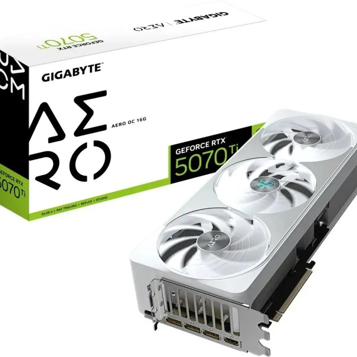 Видеокарта Gigabyte GeForce RTX 5070 Ti, 16Gb GDDR7, 256 bit, HDMIx1, DP, GPU 2300 MHz