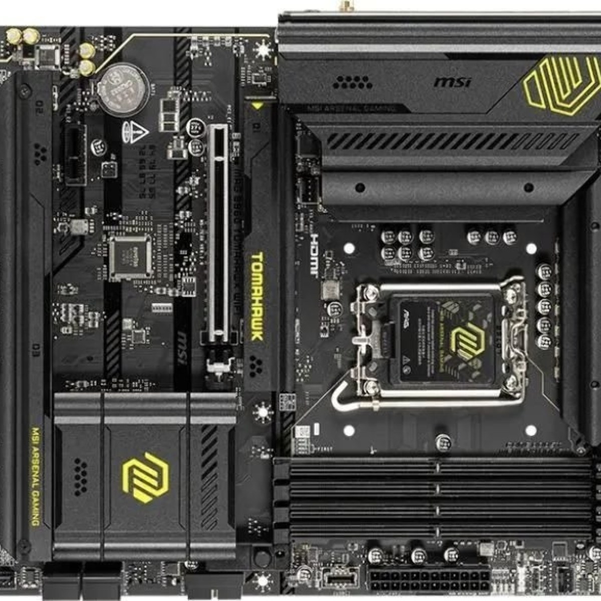 Материнская плата MSI MAG B860 TOMAHAWK WIFI, LGA1851, Intel B860, 4xDDR5, 4xSATA, 3xM.2, 1xPCIe 5.0 x16, DisplayPort, HDMI, USB Type-C, 1x5Gb LAN, Thunderbolt, 2x3.5 мм, 7.1, ATX