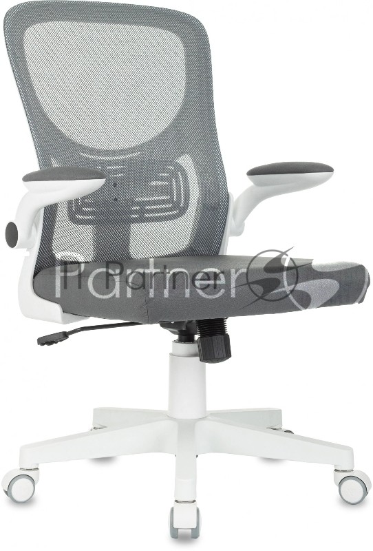 Кресло Бюрократ ASTER N-W TW-04 Neo Grey темно-серый, сетка/ткань, 120 кг, механизм качания