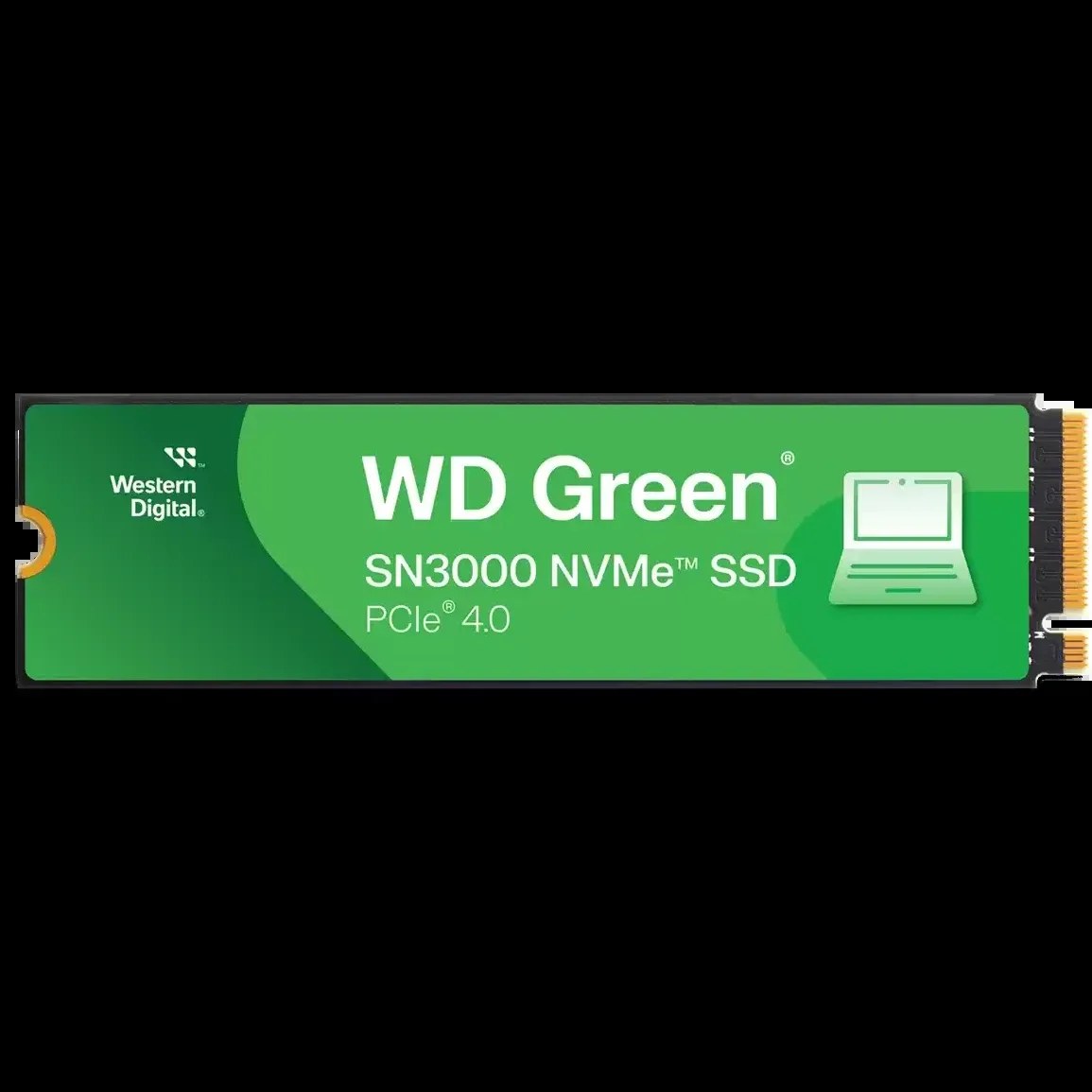 Накопитель SSD WD Green SN3000, 500Gb, PCIe 4.0 x4, M.2 2280, NVMe, R/W 5000/4100