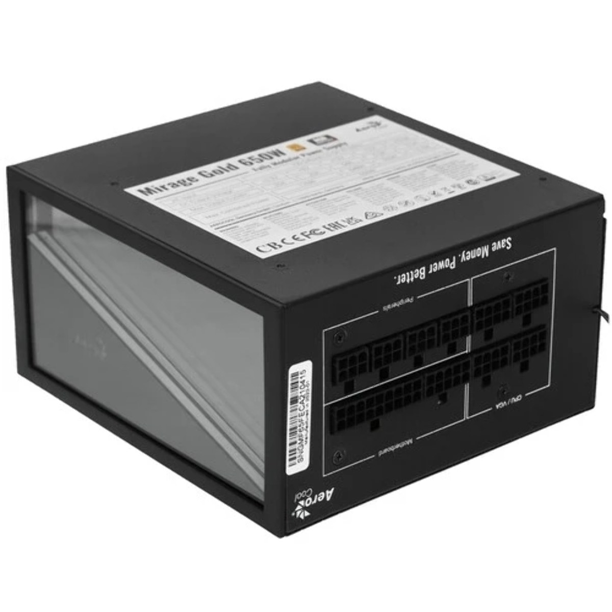 Блок питания Aerocool/Formula MIRAGE GOLD 650W, 650Вт, 80 PLUS Gold, 120мм, модульный, черный