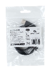 Кабель USB2.0 Cablexpert (RU) AM/Type-C CCP-USB2-AMCM-1.8M-RU-B, 3A, 36Вт, QC3.0, медь, двойной экран, 1.8м, черный, пакет