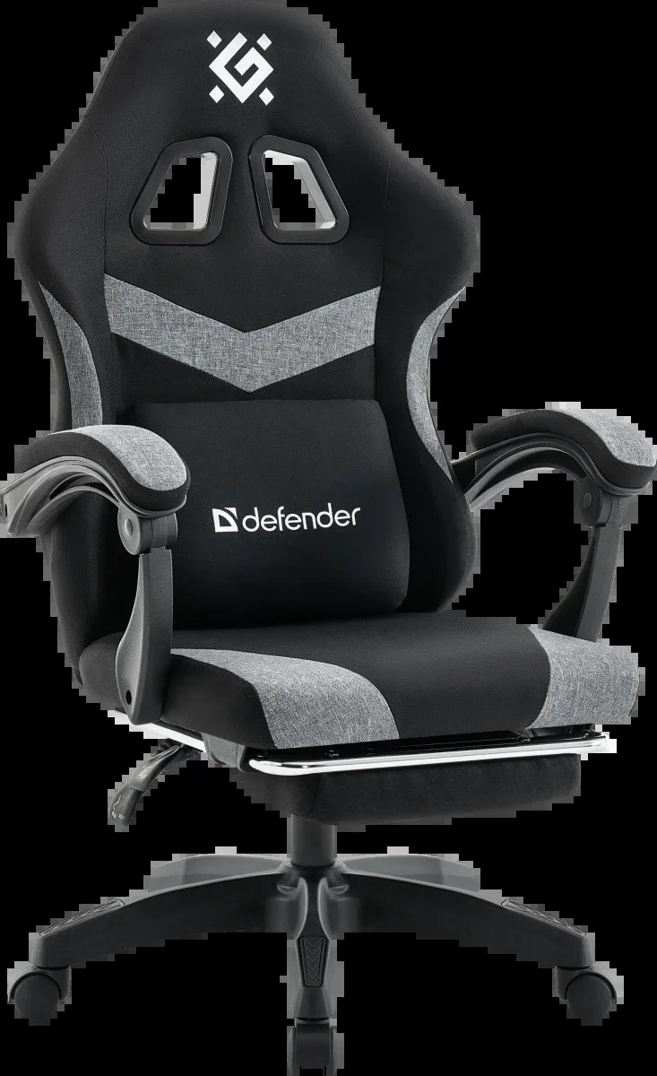 Кресло игровое Defender Runa PRO черн/серый, ткань, класс 2