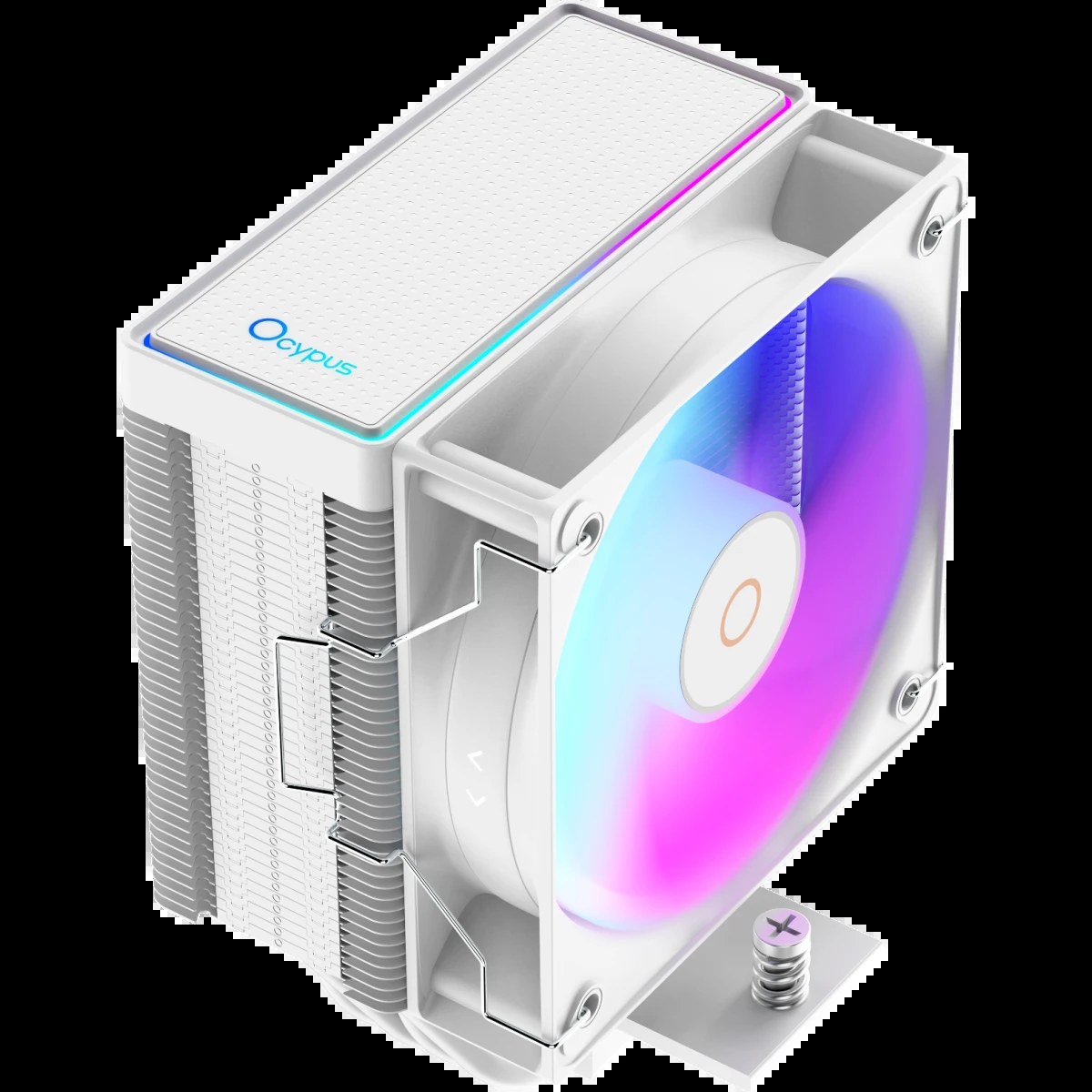 Кулер для процессора Ocypus Gaммa A40 WH ARGB Gaммa-A40-WH1AAWN00X-GL белый 100мм алюминий+медь 29,5db 4-pin 200W 133мм