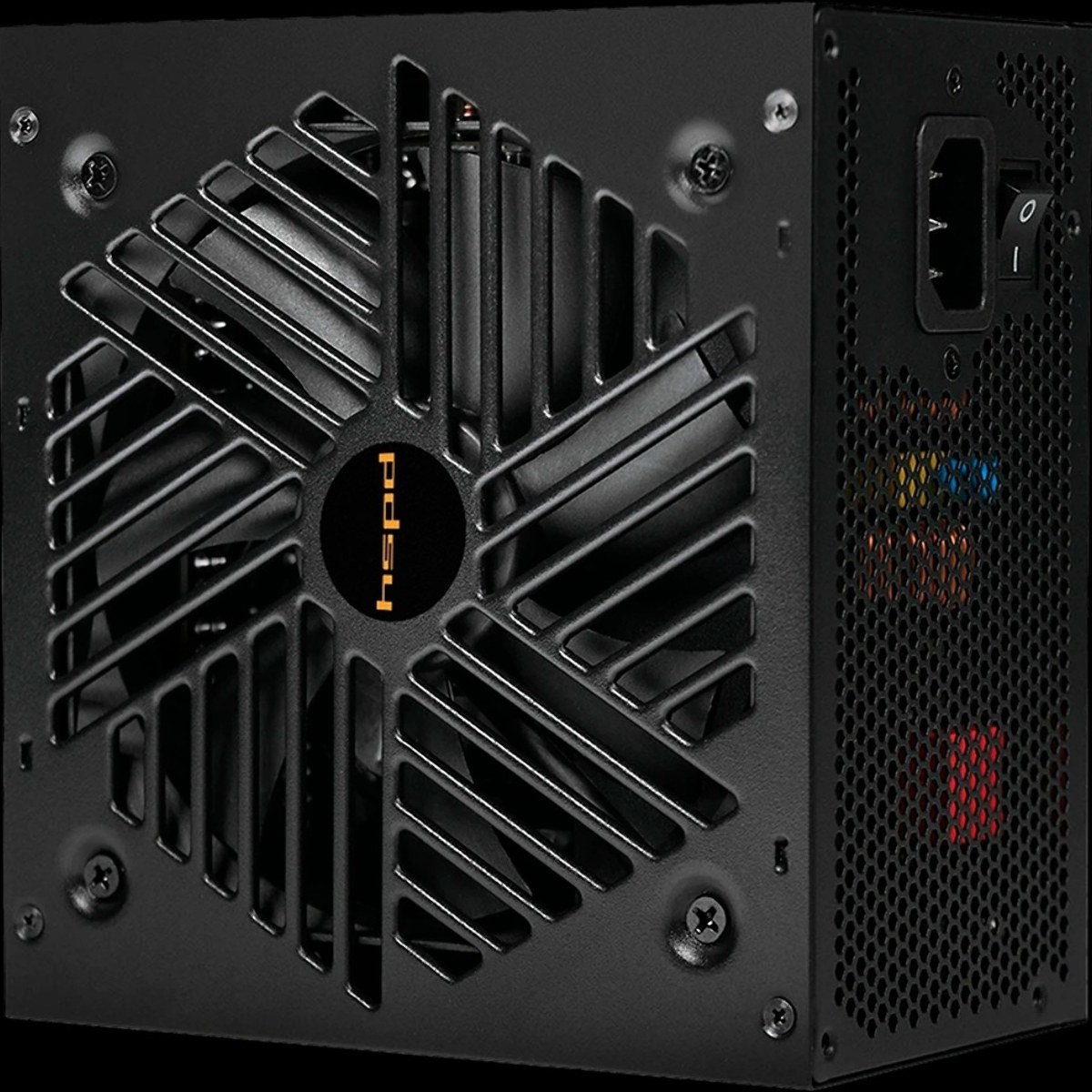 Блок питания Power Supply HSPD, 1000W 80 PLUS Gold (ATX, 3.1, PCIe 5.1, Full modular, 1x24(20+4)pin 600мм, 2xCPU 8(4+4)pin 700мм, 2xPCIe*2 8(6+2)pin 550+150мм, 1x12V(2x6) 12+4pin 600W 550мм 2xSATA*3 500+150+150мм, 1xMOLEX4pin*3+FDD 500+150+150+150мм, Active, 120x120мм, 150x140x86мм, APFC, OVP, UVP, 