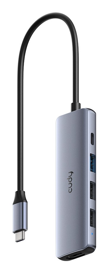 Концентратор USB CUDY UH405, USB Type-C, HDMI, USB, адаптер/ USB Type-C