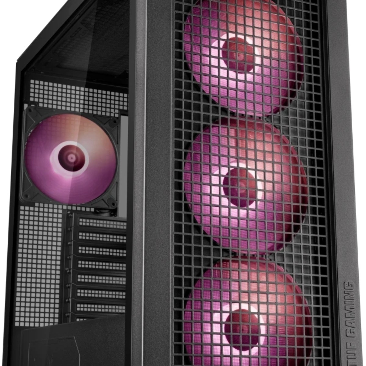 Компьютерный корпус ASUS TUF GAMING GT302 TG ARGb черный (90DC00I0-B19000) GT302/ARGb FANS/BLK