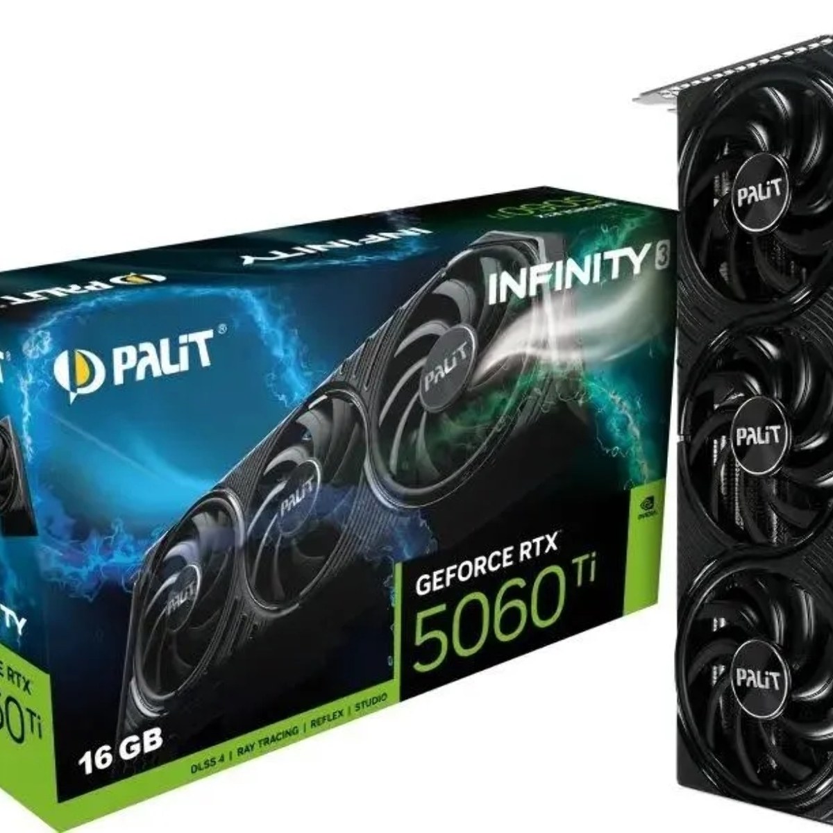 Видеокарта Palit RTX 5060Ti INFINITY 3 RTX 5060TI 16Gb 128bit GDDR7 PCI-E 5.0 2407/28000 HDMIx1 DPx3 HDCP Ret