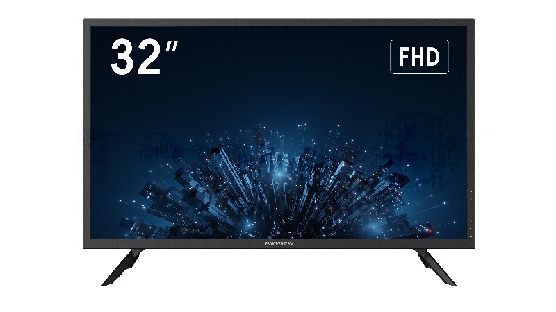 Монитор 32" Hikvision DS-D5032F3-1V0S VA 1920x1080, 75 Гц, 8 мс, 16:9, 300 кд/м², VGA, HDMI 1.4, 3.5 Jack, динамики (2x10 Вт), черный