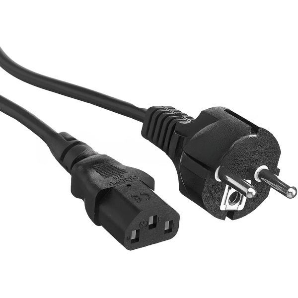 Шнур сетевой Rexant СЕЕ 7/7 (Schuko) – IEC 320 C13 3x1,0мм², длина 1,2м