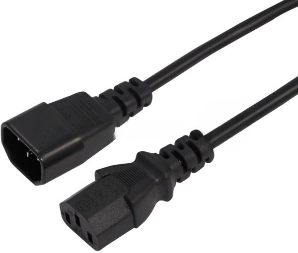 Шнур сетевой Rexant IEC 320 C13 – IEC 320 C14 3x1,0мм², длина 3м