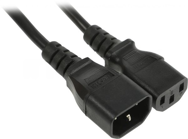 Шнур сетевой Rexant IEC 320 C13 – IEC 320 C14 3x0,75мм², длина 1,8м