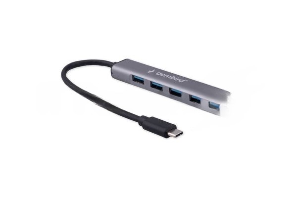 USB-концентратор Gembird UHB-C474, USB Type-C, 4хUSB, USB Type-C