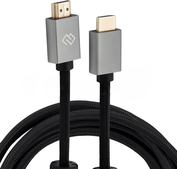 Кабель аудио-видео Digma HDMI (m)/HDMI (m) 5м. феррит.кольца позолоч.конт. черный (D-HDMI-2FF-V2.1-5M)