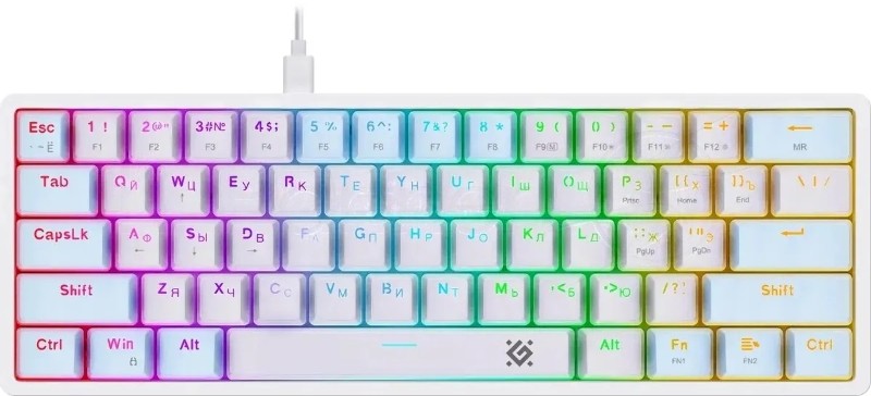 Клавиатура Defender Amox GK-585 проводная, USB Type-A, белый