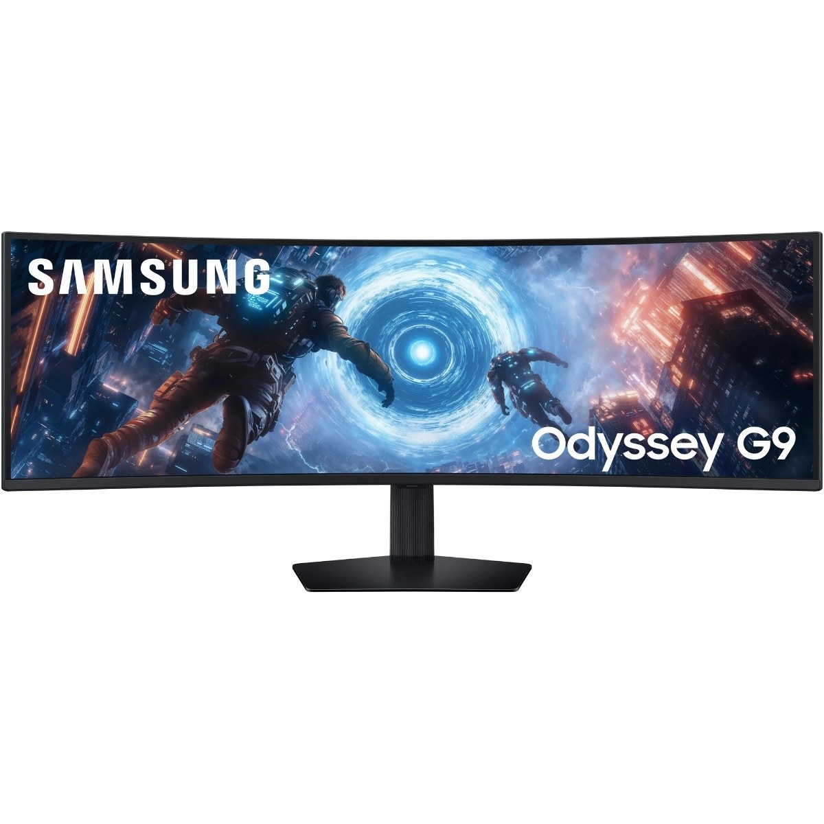 Монитор 49" Samsung Odyssey G9 S49FG916EIXCI VA 5120x1440, 144 Гц, 1 мс, 32:9, 350 кд/м², 2xHDMI 2.1, DP 1.4, 3.5 Jack, USB Hub (2x USB 3.0), FreeSync, изогнутый экран (1000R), черный