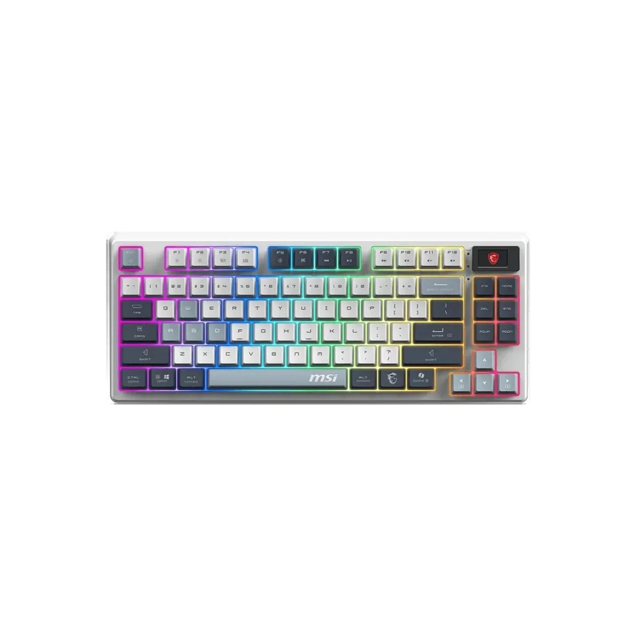 Клавиатура MSI Forge GK600 гибридная, Bluetooth, радиоканал, белый