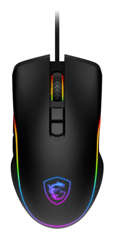 Мышь проводная MSI Forge GM300 черный, 7200 dpi, USB, кнопки - 7