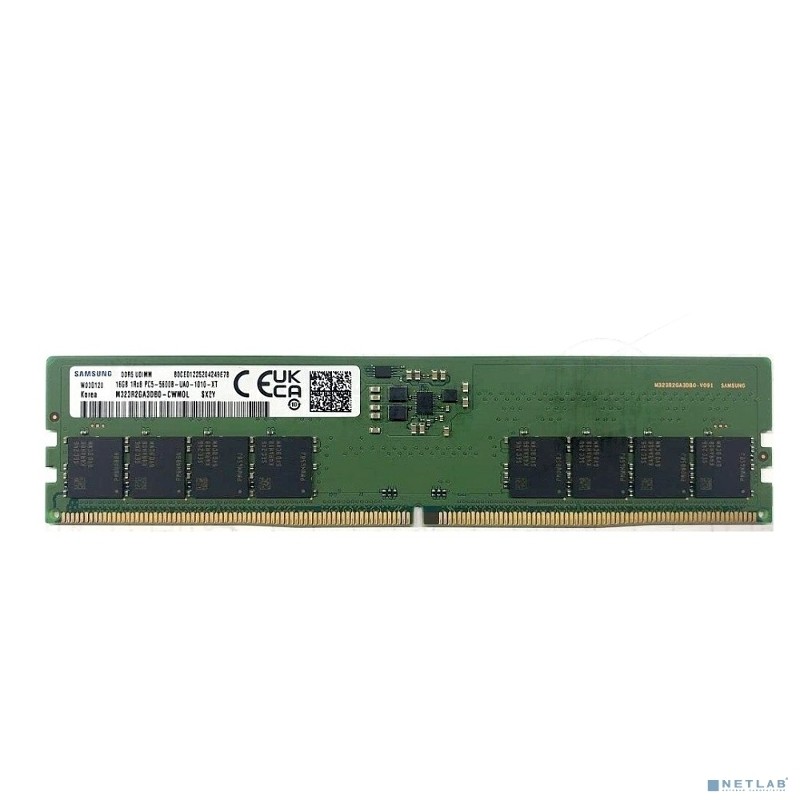 Оперативная память Samsung 16GB DDR5, 5600 MHz, (1x16 GB), DIMM CL46 OEM