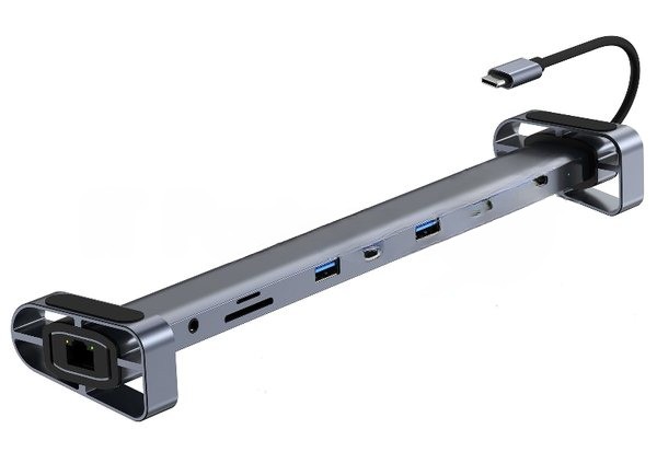Док-станция Gembird UHB-D5, USB Type-C, 3xUSB 3.1, Type-C PD87W, Jack 3.5, SD/TF, HDMI, RJ45, USB Type-C, USB