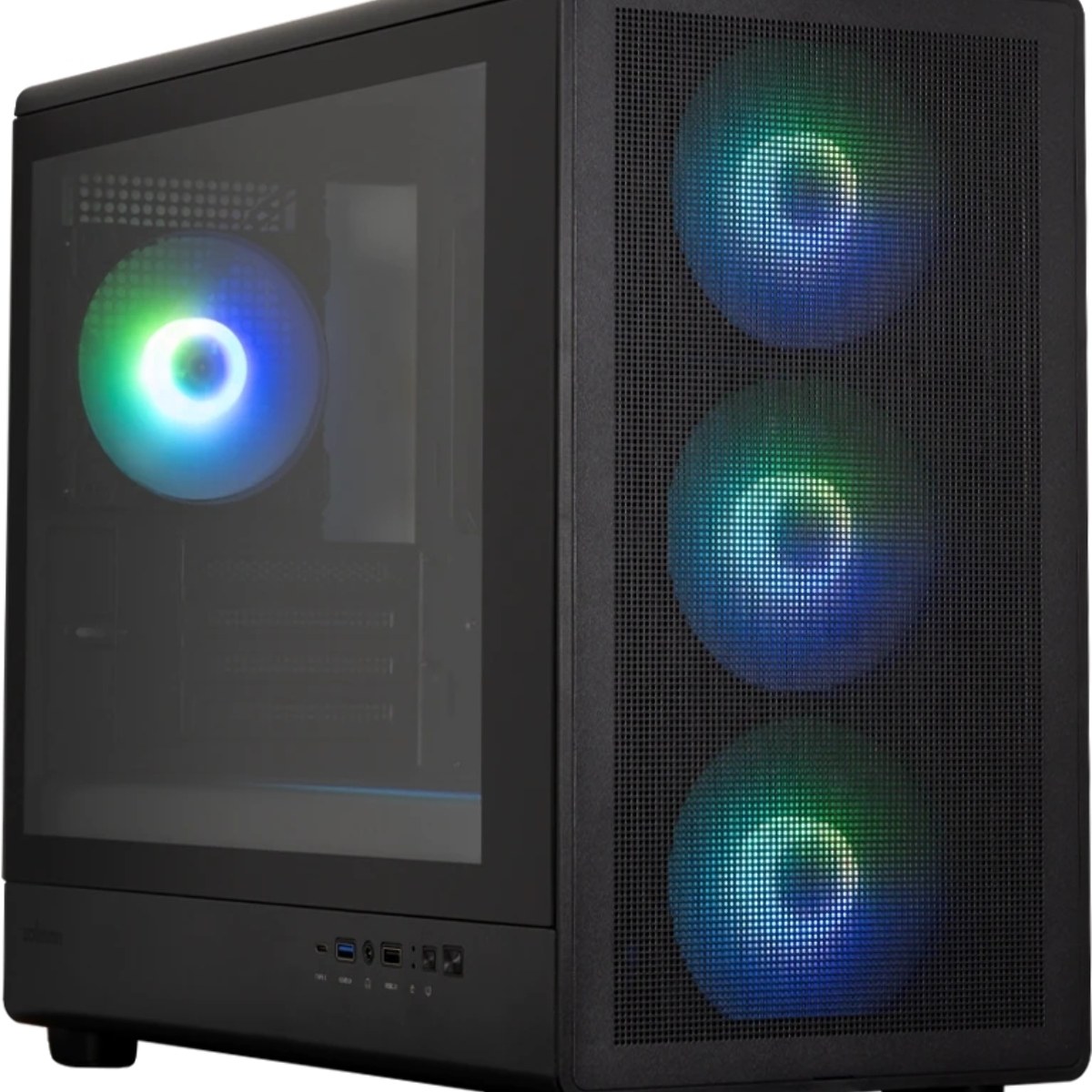 Компьютерный корпус ZALMAN M5, MATX, BLACK, WINDOW, 1xCombo (3.5'' or 2.5''), 1x3.5", 2x2.5", 1xUSB2.0, 1xUSB3.0, 1xUSB Type-C, FRONT 3x120мм ARGB, REAR 1x120мм ARGB