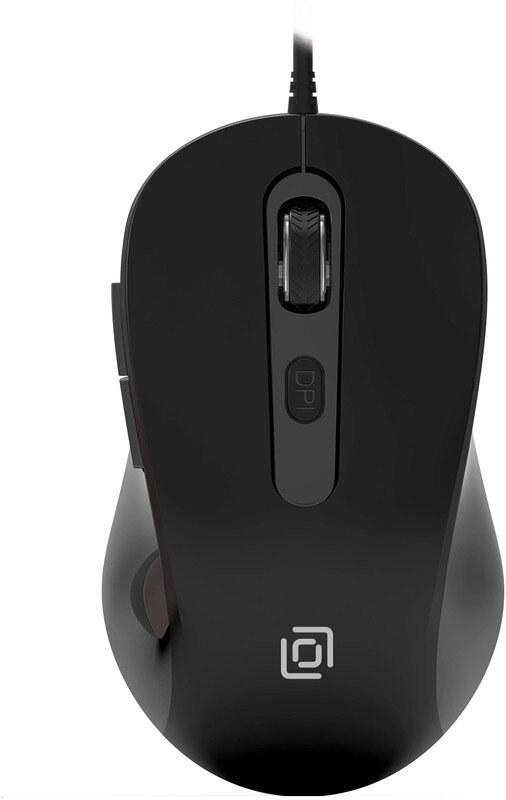 Мышь проводная Oklick 211M черный, 2400 dpi, USB, кнопки - 6