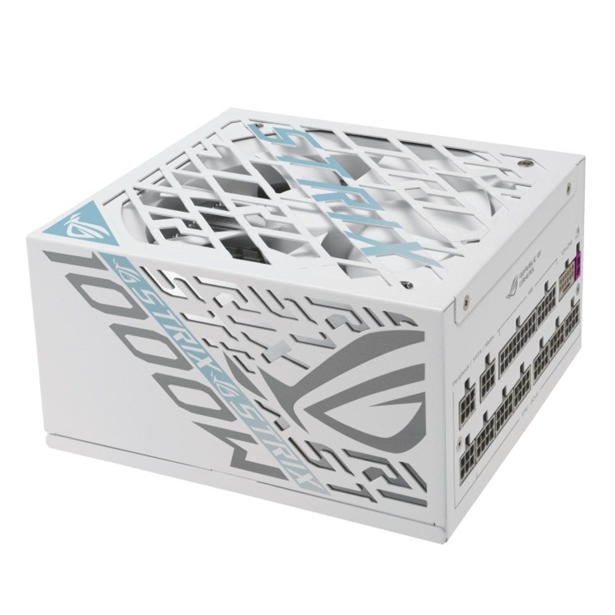 Блок питания ASUS ROG STRIX 1000W Platinum, 1000Вт, 80+ Platinum, 135мм, модульный, белый