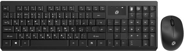 Комплект клавиатура+мышь Oklick S269W беспроводной, USB, 1600 DPI, чёрный