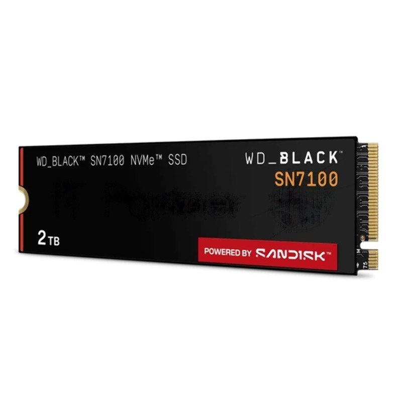 Накопитель SSD 2TB WD Black SN7100, M.2 2280, PCI-E 3x4, R/W - 7250/6900 Mb/s 3D-NAND TLC