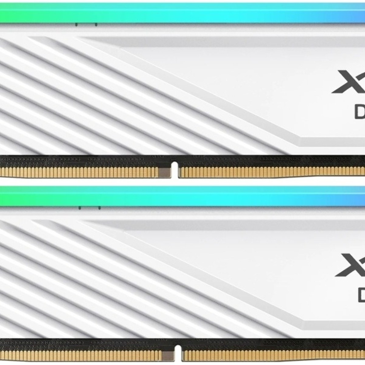 Оперативная память XPG Lancer Blade RGB, DDR5, 32GB (2x16 GB), 6000 MHz, CL36, радиатор, RGB, белый