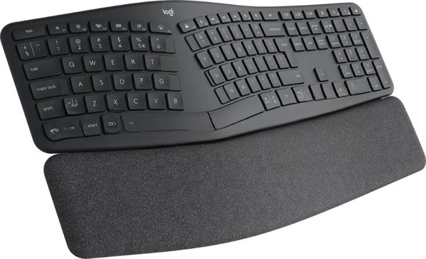 Клавиатура Logitech Ergo K860 беспроводная, Bluetooth, радиоканал, чёрный