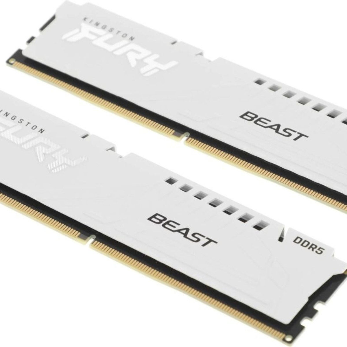 Оперативная память Kingston Fury Beast EXPO, DDR5, 32Gb (2x16 GB), 6400 MHz, CL32, радиатор, белый